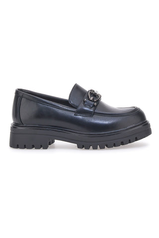 Schwarze Slipper mit Plateau-Café kosten 695151