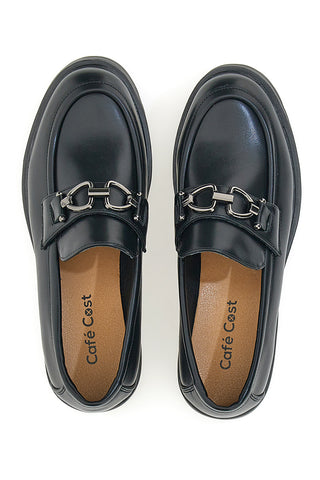 Schwarze Slipper mit Plateau-Café kosten 695151