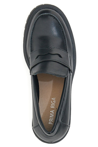 Mocassini con Tacco Prima Riga 261998 Neri
