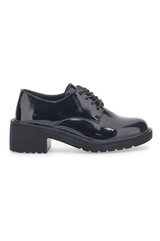 Prima Riga Schwarze Schnürschuhe 220013