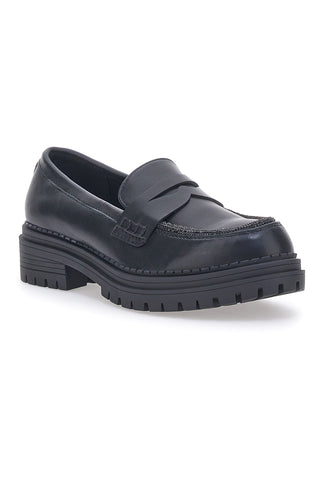 Schwarzer Café-Mokassin kostet 2613017