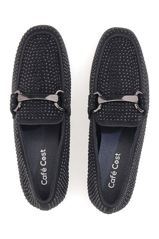 Mocassini Cafè Cost 262507 Nero Strass