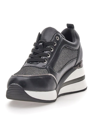 Schwarze Plateau-Sneaker „Dulcinea 233“.