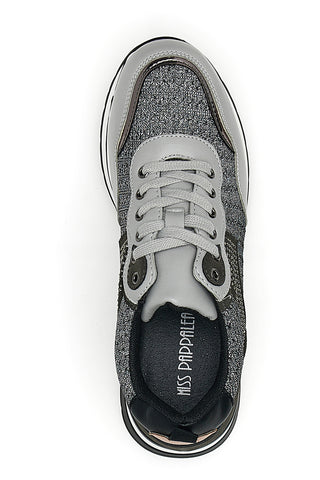 Sneakers Grigie Con Platform Miss Pappalea 23011