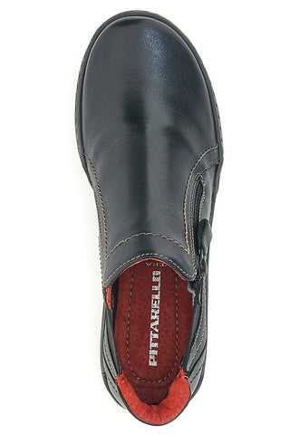 Schwarze hohe Schuhe aus echtem Leder Pittarello 21503