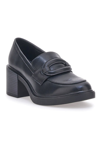 Mocassini con Tacco Nero Energy 192