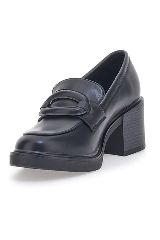 Mocassini con Tacco Nero Energy 192