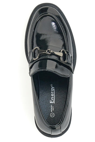 Mocassini in Vernice con Tacco Energy 180