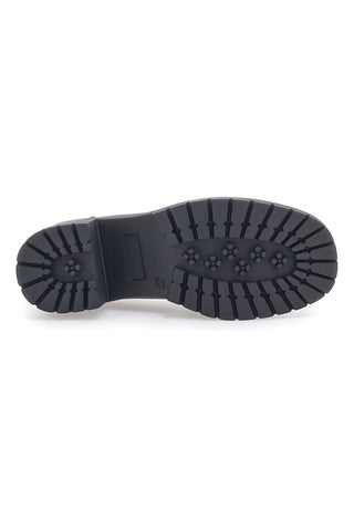 Schwarze Mokassins mit Absatz Energy 132