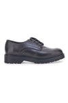 Scarpe Stringate Nere Vera Pelle Mio Tempo 258981