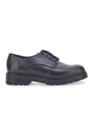 Schwarze Schnürschuhe aus echtem Leder Mio Tempo 258981