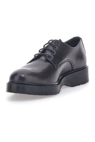 Scarpe Stringate Nere Vera Pelle Mio Tempo 258981