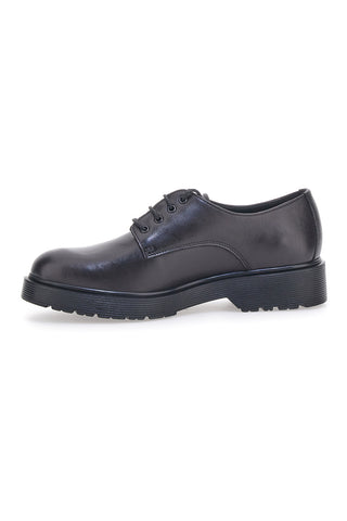 Scarpe Stringate Nere Vera Pelle Mio Tempo 258981