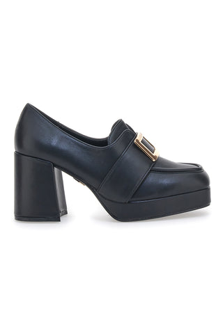 Mocassini con Tacco Laura Biagiotti 8228 Nero