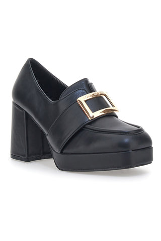 Laura Biagiotti 8228 Schwarze Mokassins mit Absatz