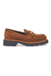 Cognacfarbene Mokassins aus echtem Leder im Pittarello-Look 2546058