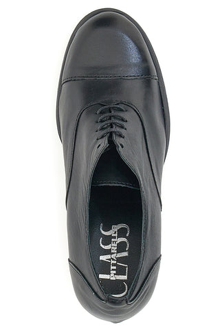 Schwarze Pittarello-Schnürschuhe der Klasse 109 mit Absatz