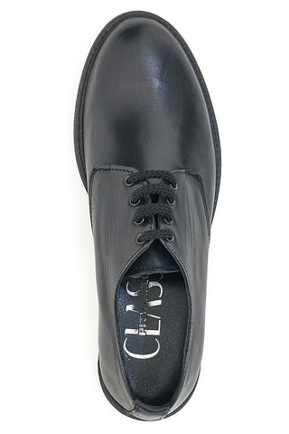 Stringate in Vera Pelle Pittarello Class 076 Nere