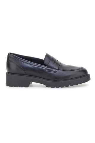 Mocassino nero con suola carrarmato Pittarello glam 842120