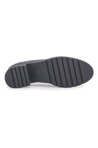 Schwarzer Mokassin mit Pittarello-Glam-Absatz 85145