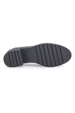 Pittarello Glam Schwarzer Mokassin aus echtem Leder 85105