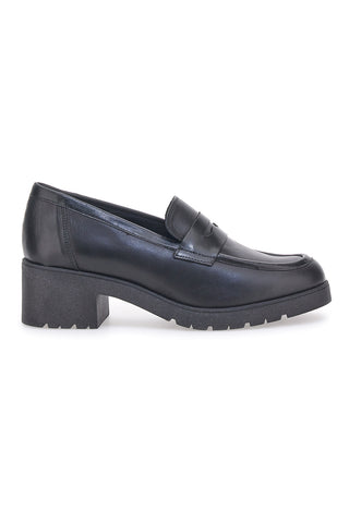 Mocassino in Pelle Nera Pittarello Glam 85035
