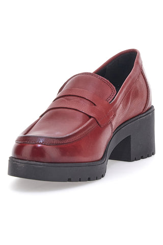 Pittarello Glam Roter Mokassin aus echtem Leder 85035