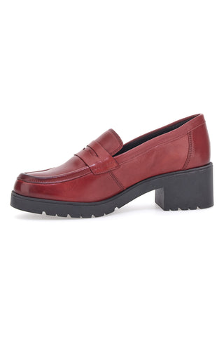 Pittarello Glam Roter Mokassin aus echtem Leder 85035