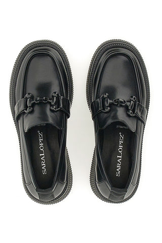Schwarzer Mokassin Sara Lopez 32207
