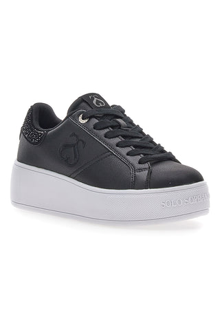 Soprani Queen Crystal Black Sneakers