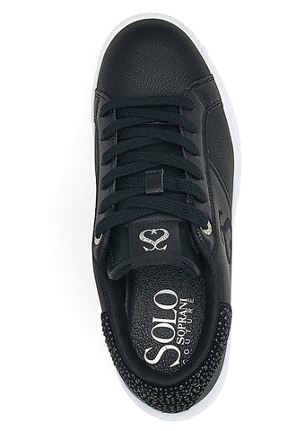 Soprani Queen Crystal Black Sneakers