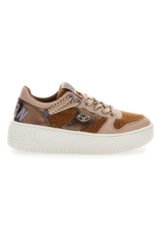 Sneakers Marroni Con Flatform Soprani Brescia