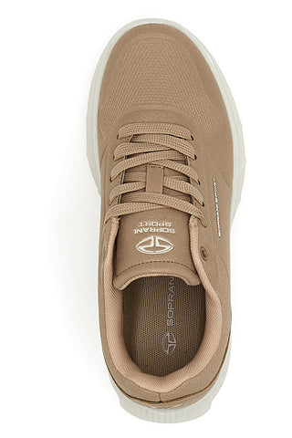 Sneakers Beige Soprani Sport Pau Glitter