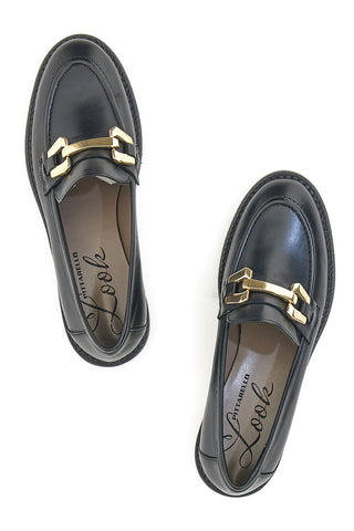 Pittarello Look 3026 Schwarze Echtleder-Loafer