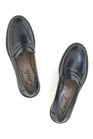Pittarello Look 3022 Schwarze Echtleder-Loafer
