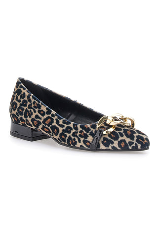Ballerine a Punta Pittarello Glam 3502 Nero Leopardato
