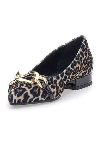 Ballerine a Punta Pittarello Glam 3502 Nero Leopardato