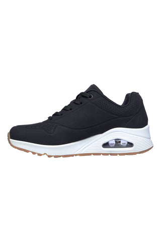Skechers Uno Stand On Air Sneakers Schwarz und Weiß