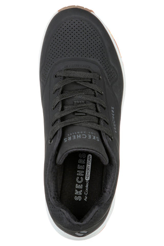 Skechers Uno Stand On Air Sneakers Schwarz und Weiß