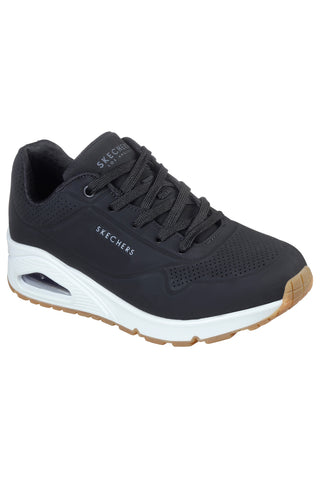 Skechers Uno Stand On Air Sneakers Schwarz und Weiß
