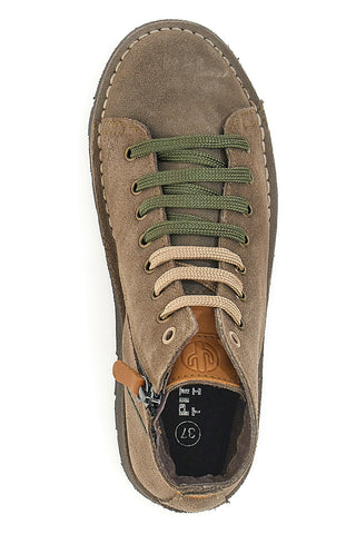 Hohe Schnürschuhe aus braunem Wildleder Pittarello Tierra 1280