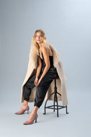 Décolleté rosa antico con tacco a campana Pittarello Couture 1354