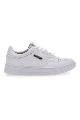 Weiße Sneakers aus Österreich mit Baumwollgürtel