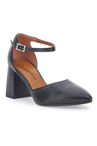 Schwarze Pumps mit Riemen Pittarello Couture 43702