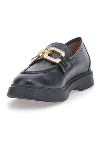 Pitarello Couture Schwarzer Mokassin 019602