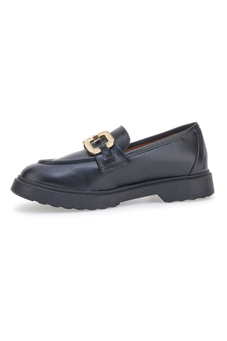 Pitarello Couture Schwarzer Mokassin 019602