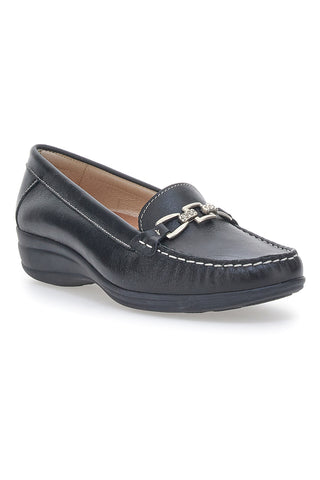 Mokassins Italienischer Mokassin 8135 Schwarz