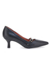 Schwarze spitze Pumps mit niedrigem Absatz Pittarello Elite 6070