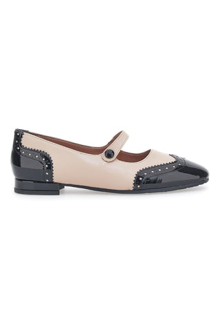 Pittarello Glam 3482 Ballerinas in Nude und Schwarz