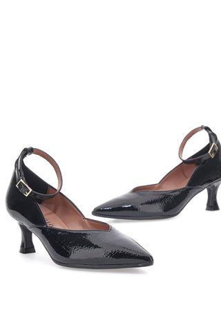 Décolleté a Punta in Vernice Nera Pittarello Couture 904